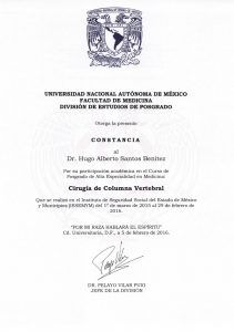 Certificado UNAM